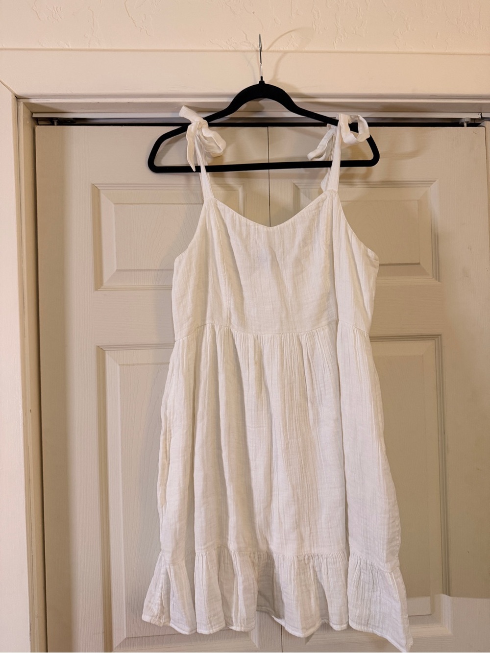 Old Navy White Tie-Shoulder Sundress